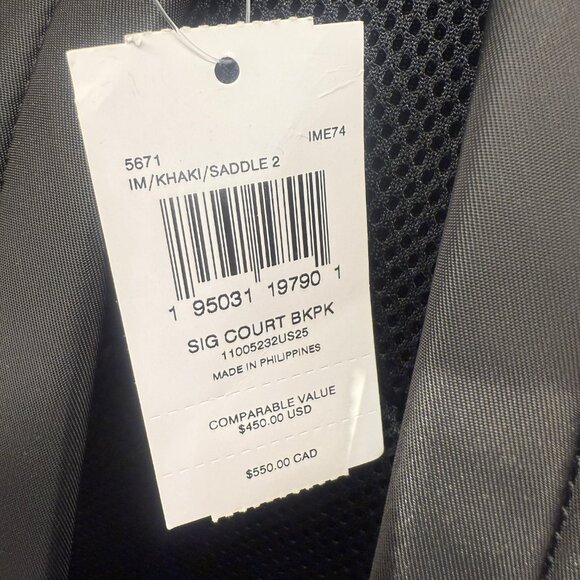 coach Court Backpack In Signature Canvas 5671 - Picture 8 of 8